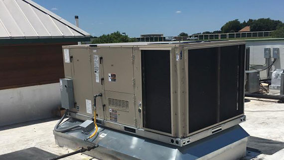 commercial heating, ventilation and air conditioning unit installation