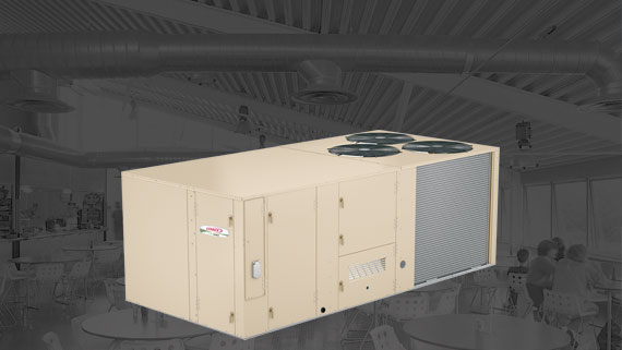 commercial heating, ventilation and air conditioning rooftop unit